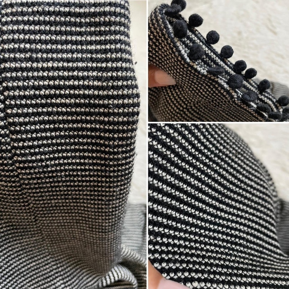 Anthropologie Women's Black and White Jacke,Women's Striped Gray‎ Blazer Size XS - Picture 3 of 8